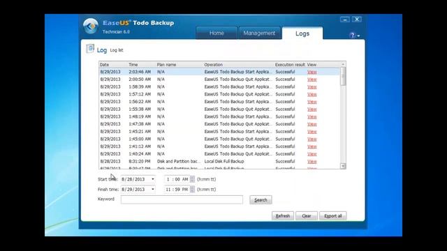 How to view backup log with EaseUS Todo Backup? смотреть онлайн