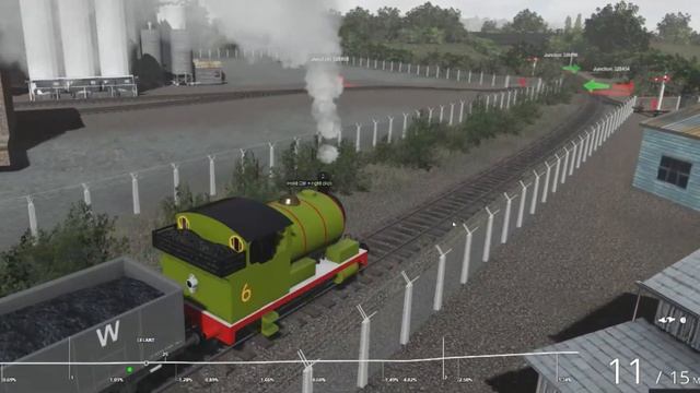 PERCY-CASEY JR AND THE BLACK RAIL ON THE SODOR ISLAND RAILWAYS - TRAINZ RAILROAD SIMULATOR смотреть онлайн