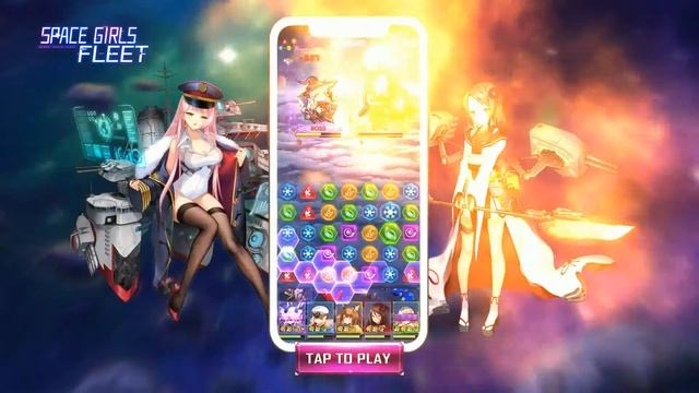 Space Girls Fleet-Match 3 Puzzle RPG OE-5 смотреть онлайн