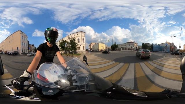 360° Панорамное видео BMW S1000RR Казань | 360° Video moto trip in Kazan | GoProMax смотреть онлайн