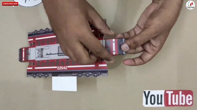 How To Make a Paper Train | DIY Papercraft Train | WAP4 Model | Train Making | ICF Train смотреть онлайн
