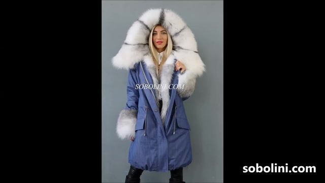Новая коллекция 2018!Видео Изумительная парка с мехом арктической лисы и отстежкой на жилет смотреть онлайн