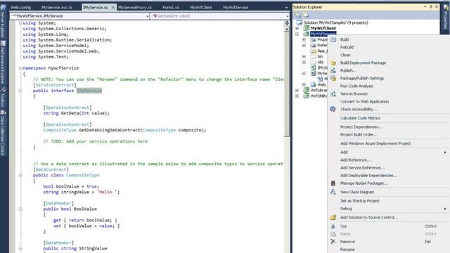 Creating proxy from WcfService Assemblies смотреть онлайн