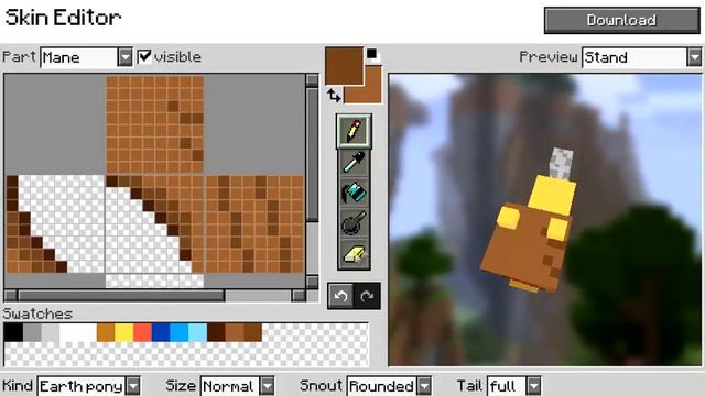 How to make your own skin for the "Mine Little Pony" minecraft mod. смотреть онлайн