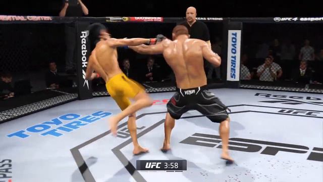 Bruce Lee vs Dan Henderson - EA Sports UFC 4 - Bruce Lee Fight Club 🔥🐲 смотреть онлайн