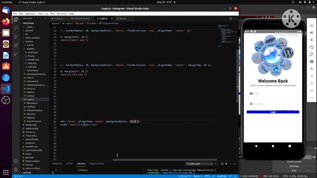 React-Native login-UI смотреть онлайн