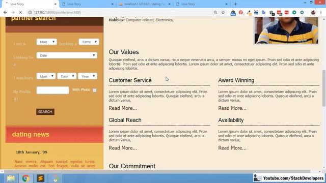 #31 Dating/Social Networking Website in Laravel 5.6 / 5.7 | Update User Profile Page смотреть онлайн