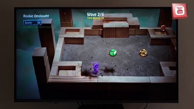 Double player gameplay on Android TV with two Gampepad. смотреть онлайн