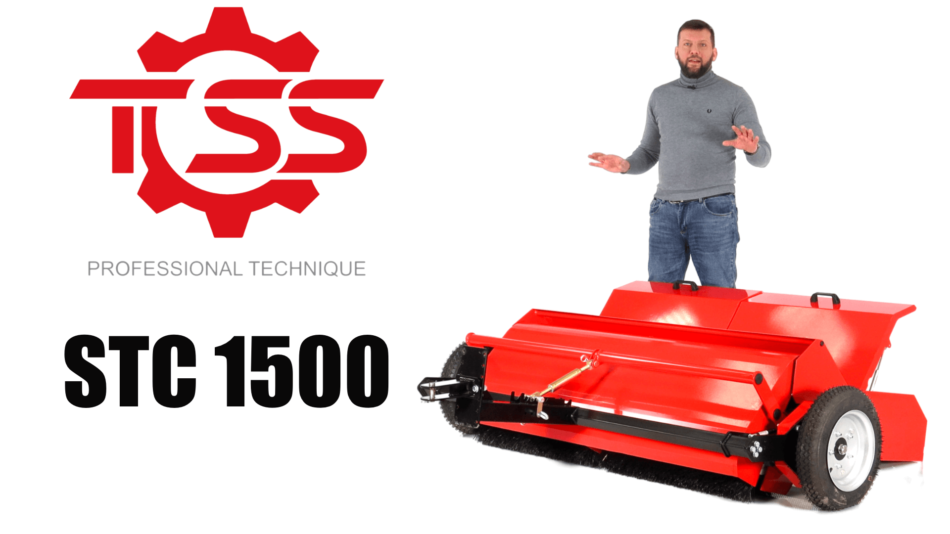 Обзор на мусороподборщик TOSS STC-1500 для искусственного газона к садовым тракторам смотреть онлайн