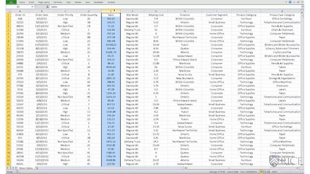 Basic Data Manipulation in Excel - Introduction to Data Analysis Using Excel by Rice University #3 смотреть онлайн
