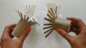 Нетрадиционная техника рисования (с использование втулки от туалетной бумаги) : «Праздничный салют»