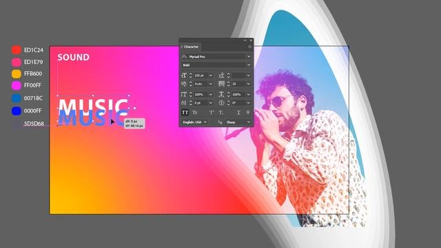 Web UI design with gradient effect in adobe illustrator смотреть онлайн