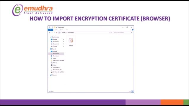 eMudhra- Encryption Certificate Download Process смотреть онлайн