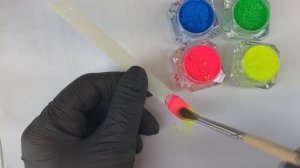 Как сделать градиент пигментами  I Яркие дизайны для летнего маникюра