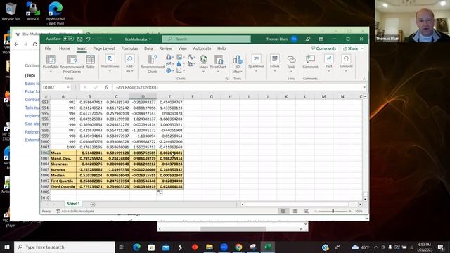Excel Demo: Box Muller Transformation to convert a uniform distribution to a normal distribution смотреть онлайн
