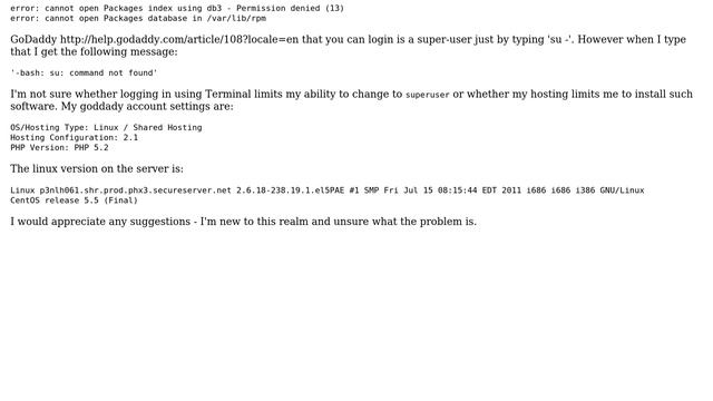 Installing software on a shared linux godaddy server смотреть онлайн