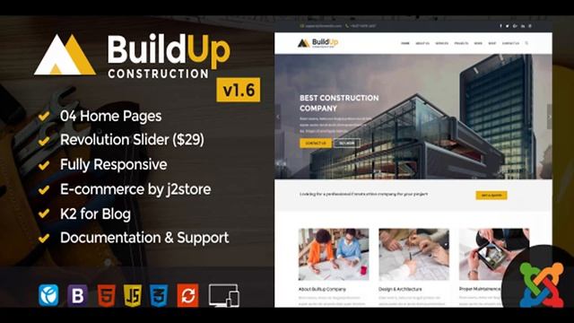 Buildup – Construction Joomla Template | Themeforest Website Templates and Themes смотреть онлайн