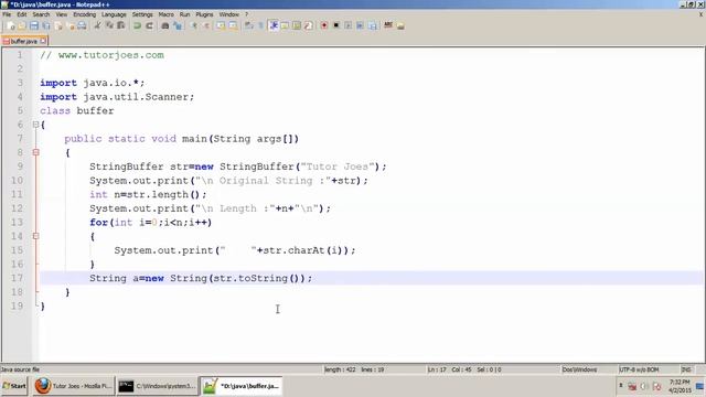 String Buffer Class In Java Tamil смотреть онлайн