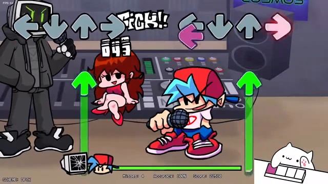 Friday Night Funkin' Bongo Cat plays VS Cyrix Hard Mode! смотреть онлайн