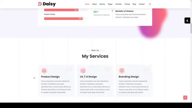 Daisy - Creative Agency WordPress Theme creative design bootstrap 5 смотреть онлайн