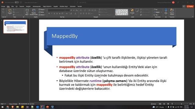 JPA / Hibernate Eğitim Serisi - @OneToOne - mappedBy Özelliği смотреть онлайн