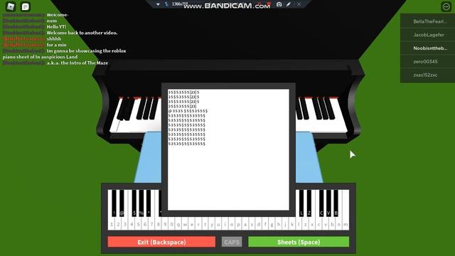 Roblox The Maze Theme Song Piano Sheet смотреть онлайн