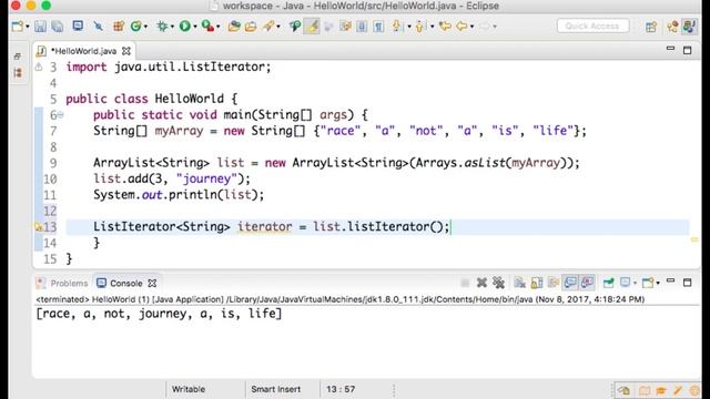 Java made Simple: ArrayList Tutorial смотреть онлайн