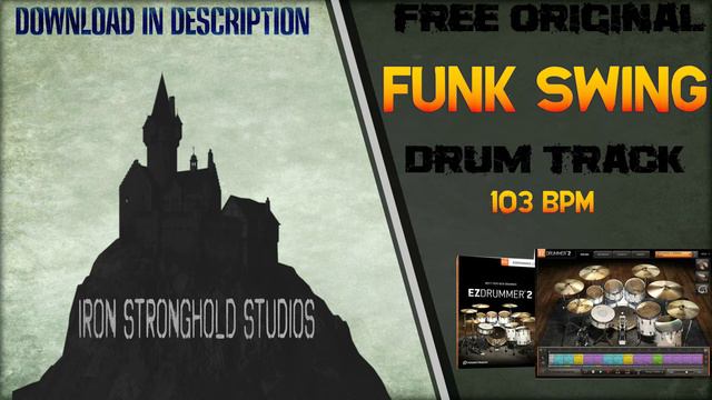 Funk Swing Styled Free Original Drum Track - 103 BPM (FREE DOWNLOAD) смотреть онлайн