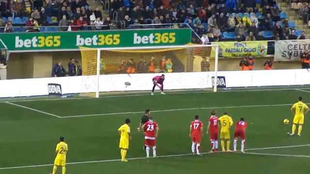 Gol de Perbet de Penalti Villarreal 1-2 Sevilla смотреть онлайн