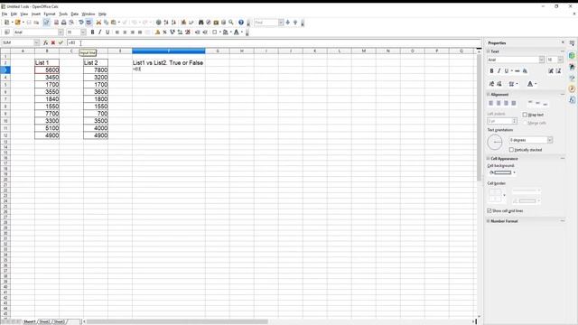 How to Compare Two Lists in Spreadsheet in Open Office смотреть онлайн