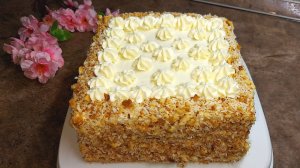 Вкуснейший торт! Просто тает во рту! Торт «Молочная девочка» за 30 минут.