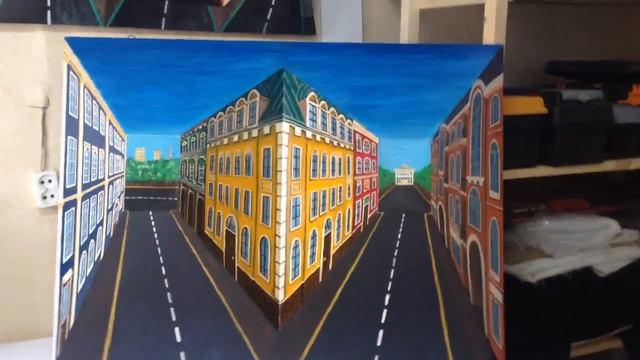 3D картина Город смотреть онлайн