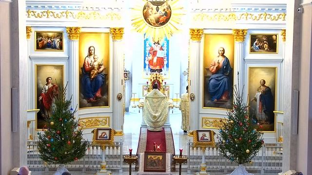 09.01.2023 10-00 Прямая трансляция в Храме Рождества Христова на Песках, Санкт-Петербург. смотреть онлайн