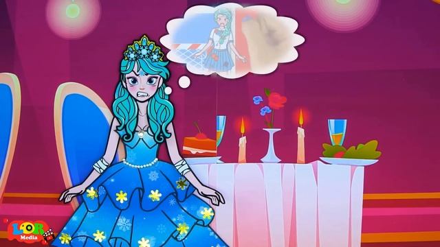 Paper Dolls Dress Up - Sister Elsa Fire and Frozen Family Poor Dress - Barbie Story & Crafts смотреть онлайн