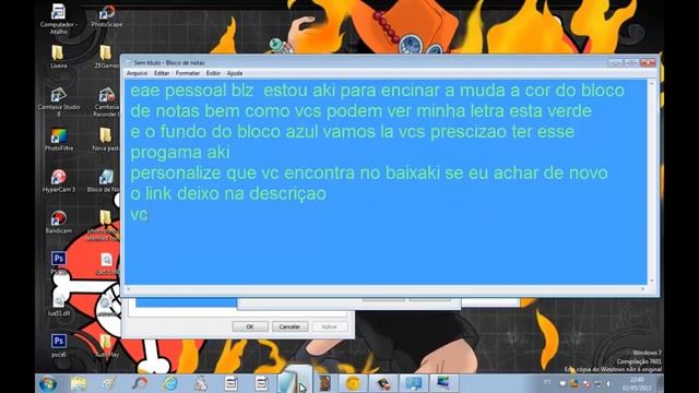 Como mudar a cor do bloco de notas смотреть онлайн