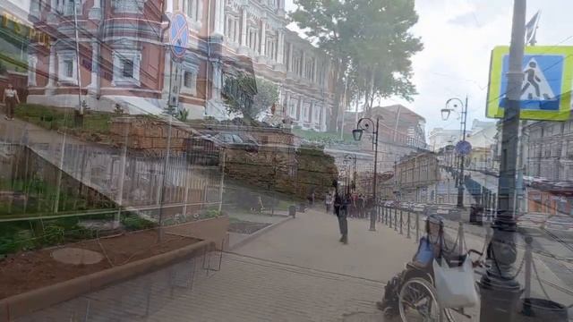 Нижний Новгород. Рождественская улица и набережная Федоровского. смотреть онлайн