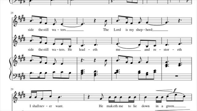 The Lord Is My Shepherd - SA with piano accompaniment - Furtak смотреть онлайн