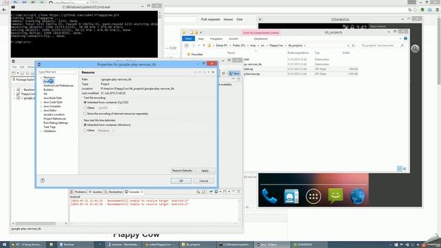FlutterCow Android app from git to launch (Eclipse) смотреть онлайн