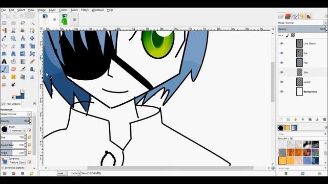 Drawing Sero Part 3 (GIMP(Coloring and Rendering)) смотреть онлайн