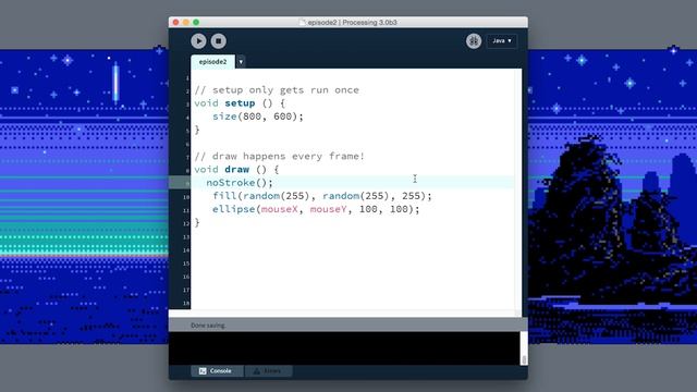 Learn Processing - Ep 02 - Colors & Variables смотреть онлайн