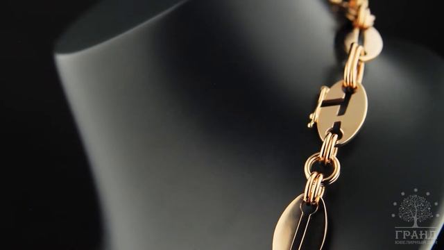 Золотая цепь ручной работы ЛОРД из красного золота 585 пробы смотреть онлайн