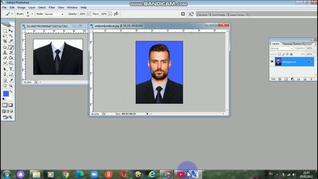 Photoshop dasturida 3x4 rasm tayyorlash смотреть онлайн