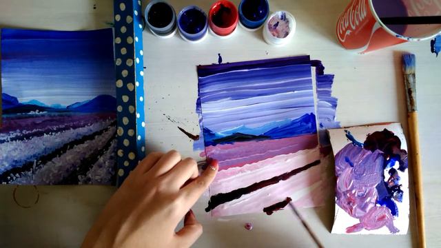 Мастер_класс Рей. Гуашь. Лаванда. Для начинающих. смотреть онлайн