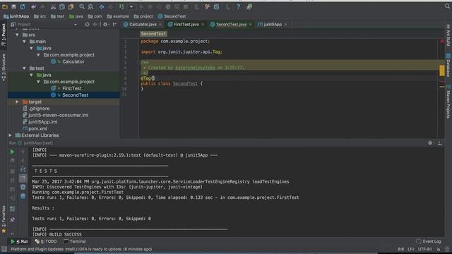 Урок2. JUnit5. Тестирование класса с использованием новых аннотаций смотреть онлайн