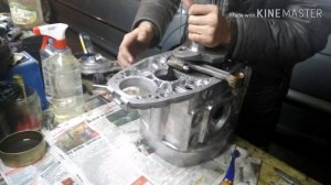 Сборка мотора мотоцикла днепр мт - часть 1. Как правильно завести коленвал в картер.