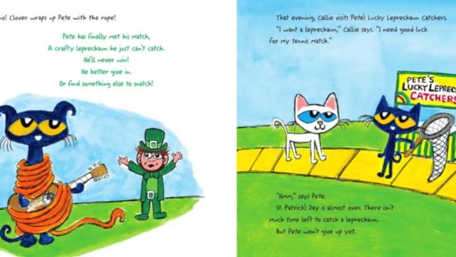 Pete the Cat: The Great Leprechaun Chase - St. Patrick's Day Kids Books Read Aloud смотреть онлайн