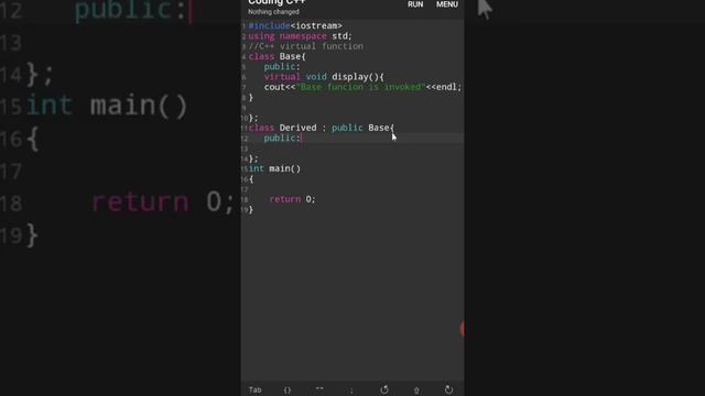 C++ virtual function and How to use c++ virtual function смотреть онлайн