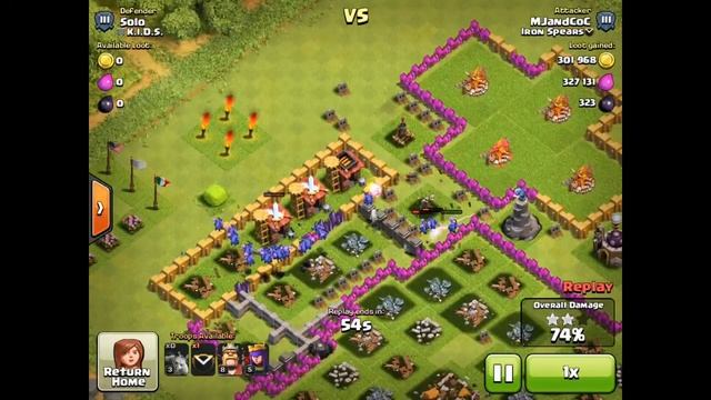 All minion attack and raid strategy three star against a TH lvl 9!!! Gameplay and minion tutorial смотреть онлайн