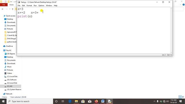 Assignment operator in Python смотреть онлайн