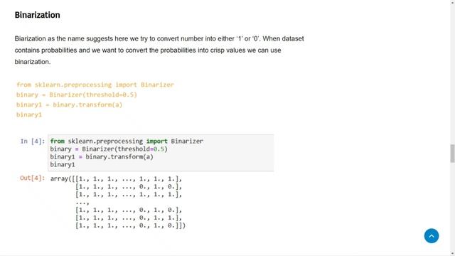 Data Preprocessing Techniques : Binarization Explained with Python in Hindi l Machine Learning смотреть онлайн